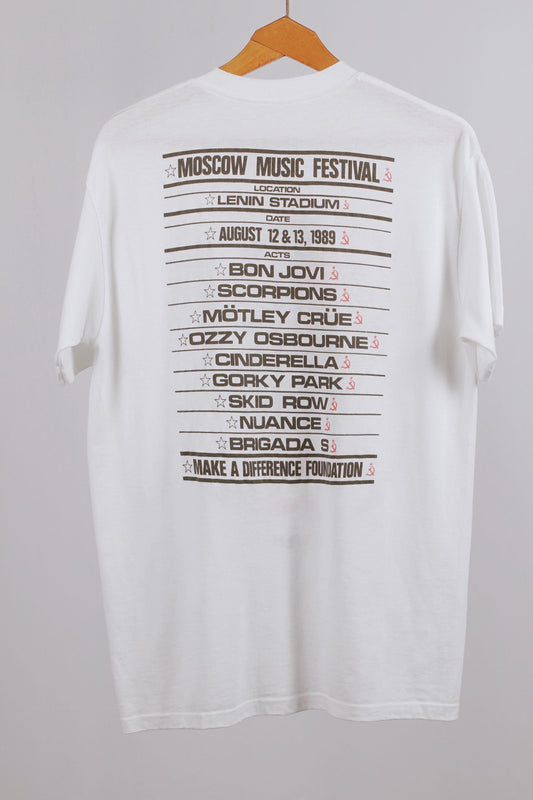 Vintage 1989 Moscow Peace Music Festival T Shirt | XL Made in USA