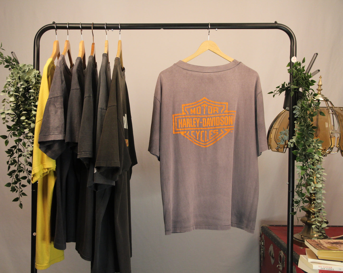 80s Vintage Ultra Faded Harley Davidson T-Shirt Single Stitch