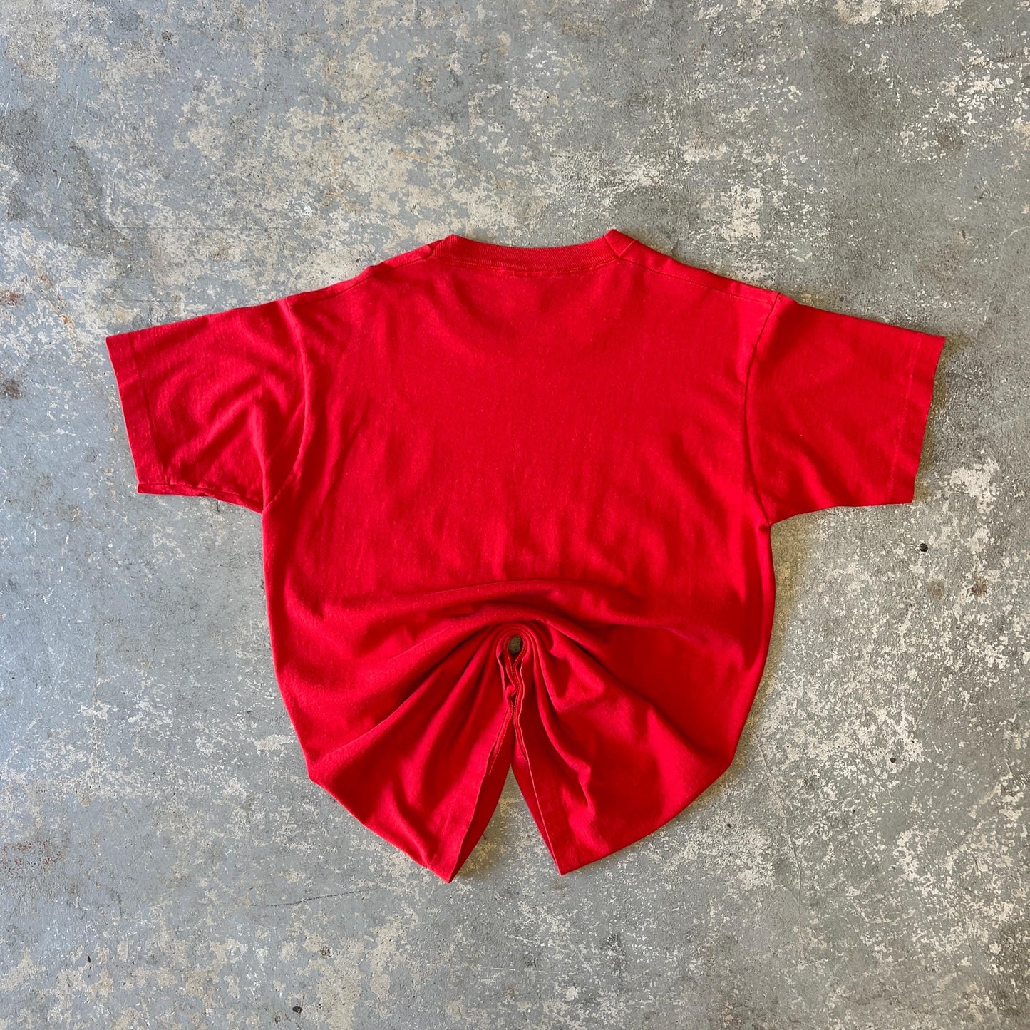 Vintage Detroit Red Wings T-Shirt: Large Red 100% Cotton Hockey Tee