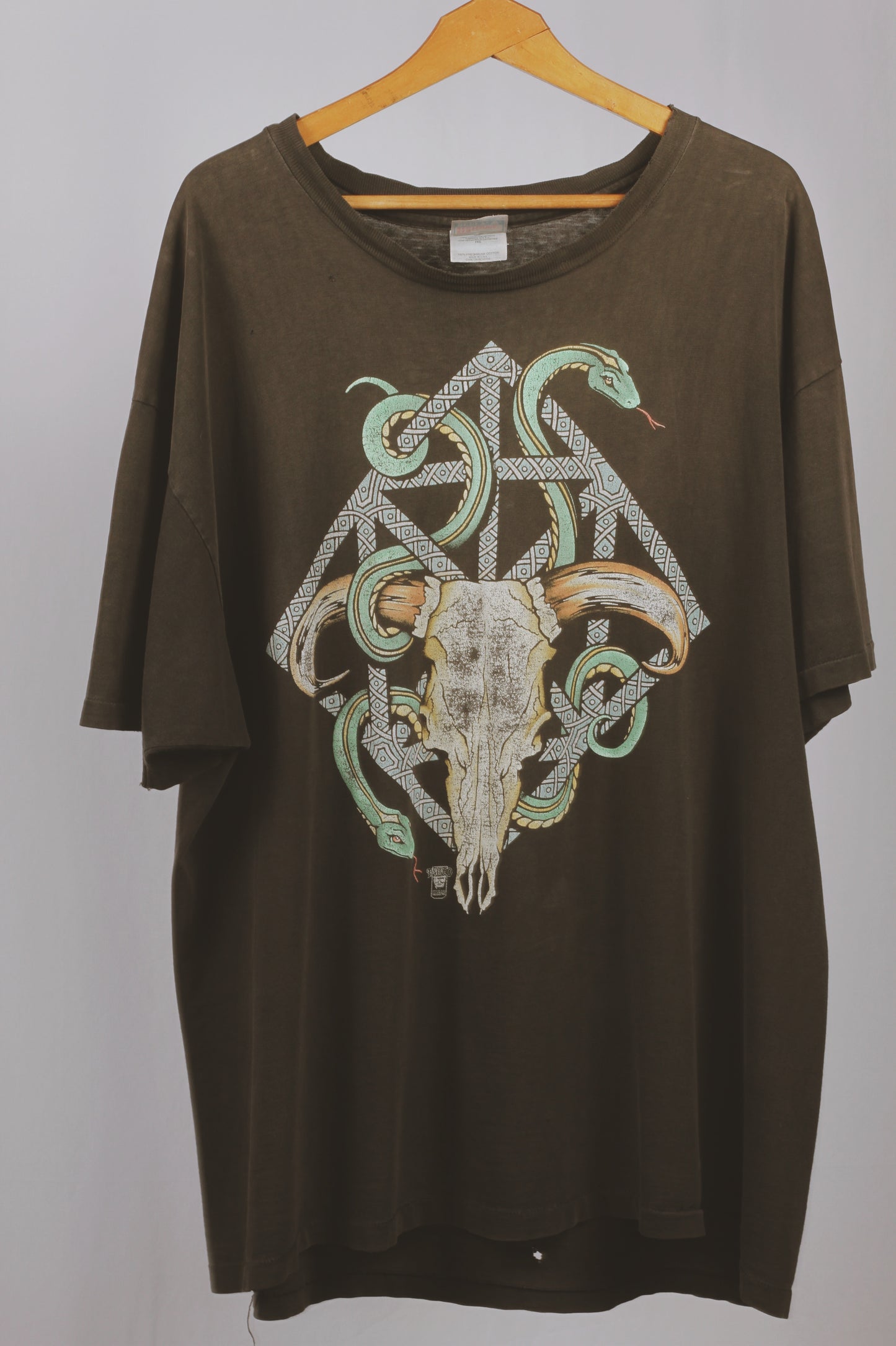 Vintage Easy Riders Las Vegas Biker Tee: Faded Black Hanes Beefy XXL