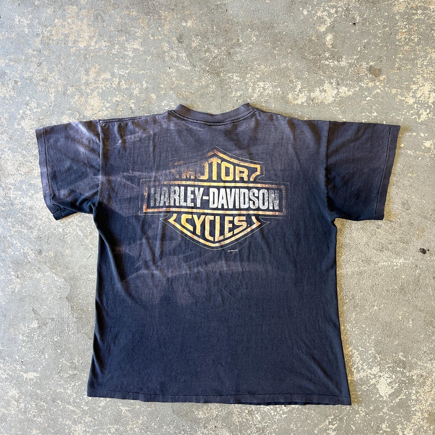 90s FADED HARLEY-DAVIDSON Hottest on the Road T-Shirt