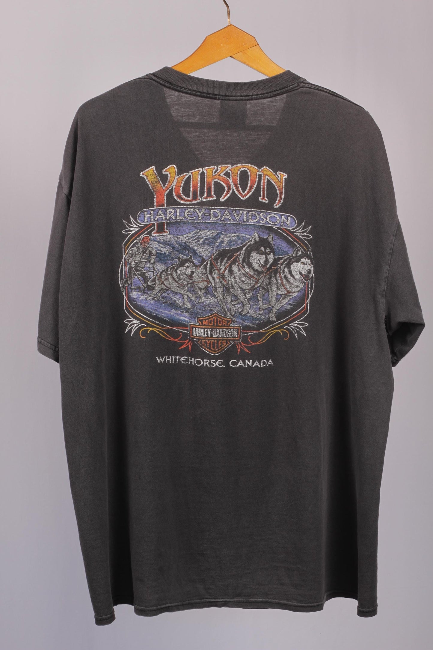 Rare Vintage Harley Davidson Yukon Shirt | Black Faded XL Tee
