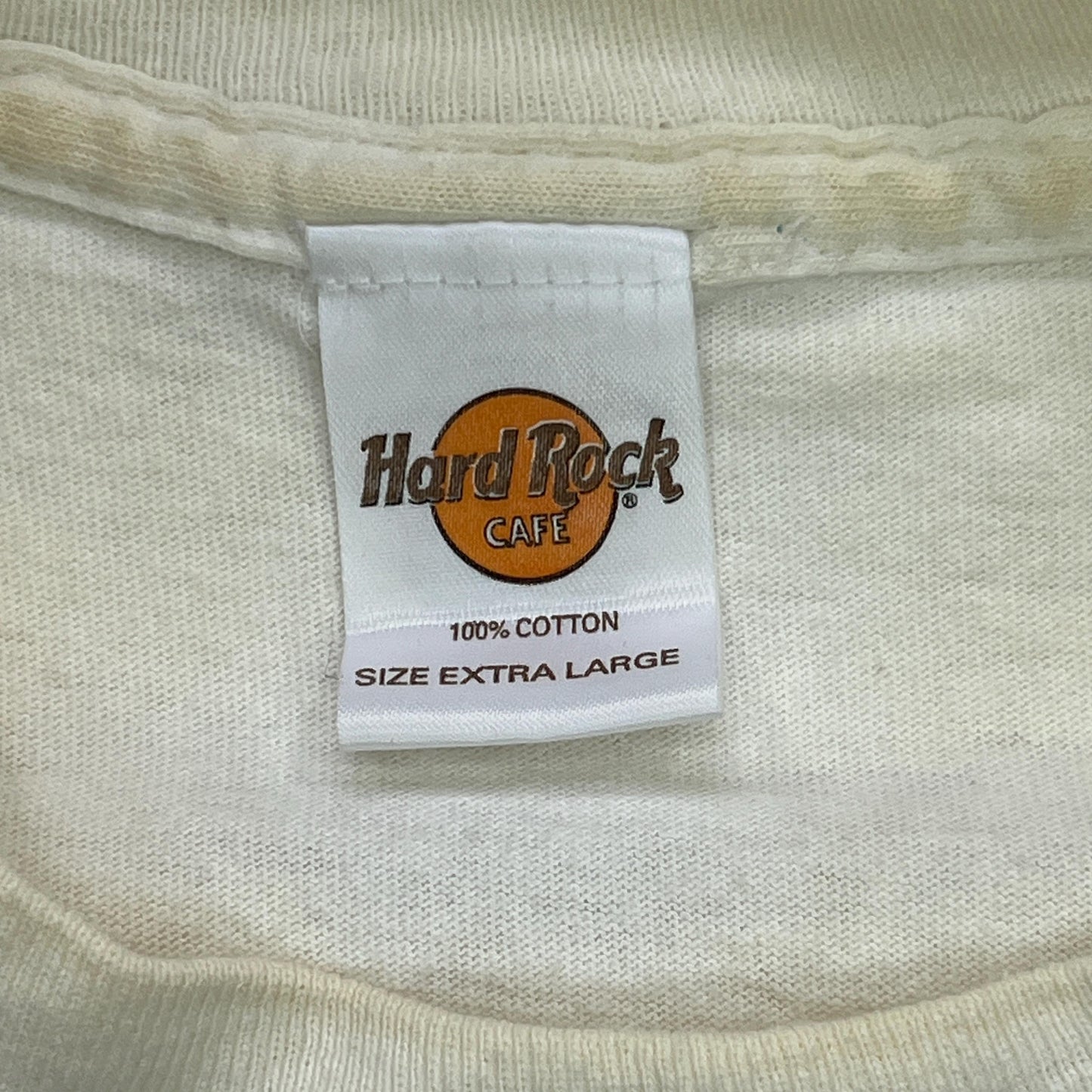 Vintage 90s Hard Rock Cafe Paris T-Shirt XL White Rare