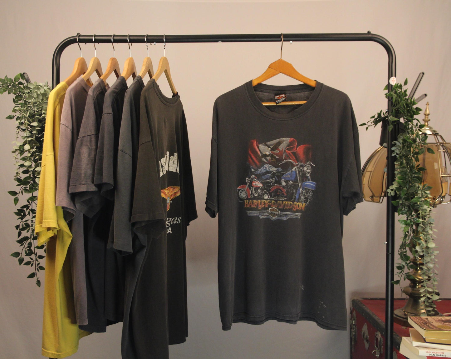 Rare Vintage Harley Davidson Yukon Shirt | Black Faded XL Tee