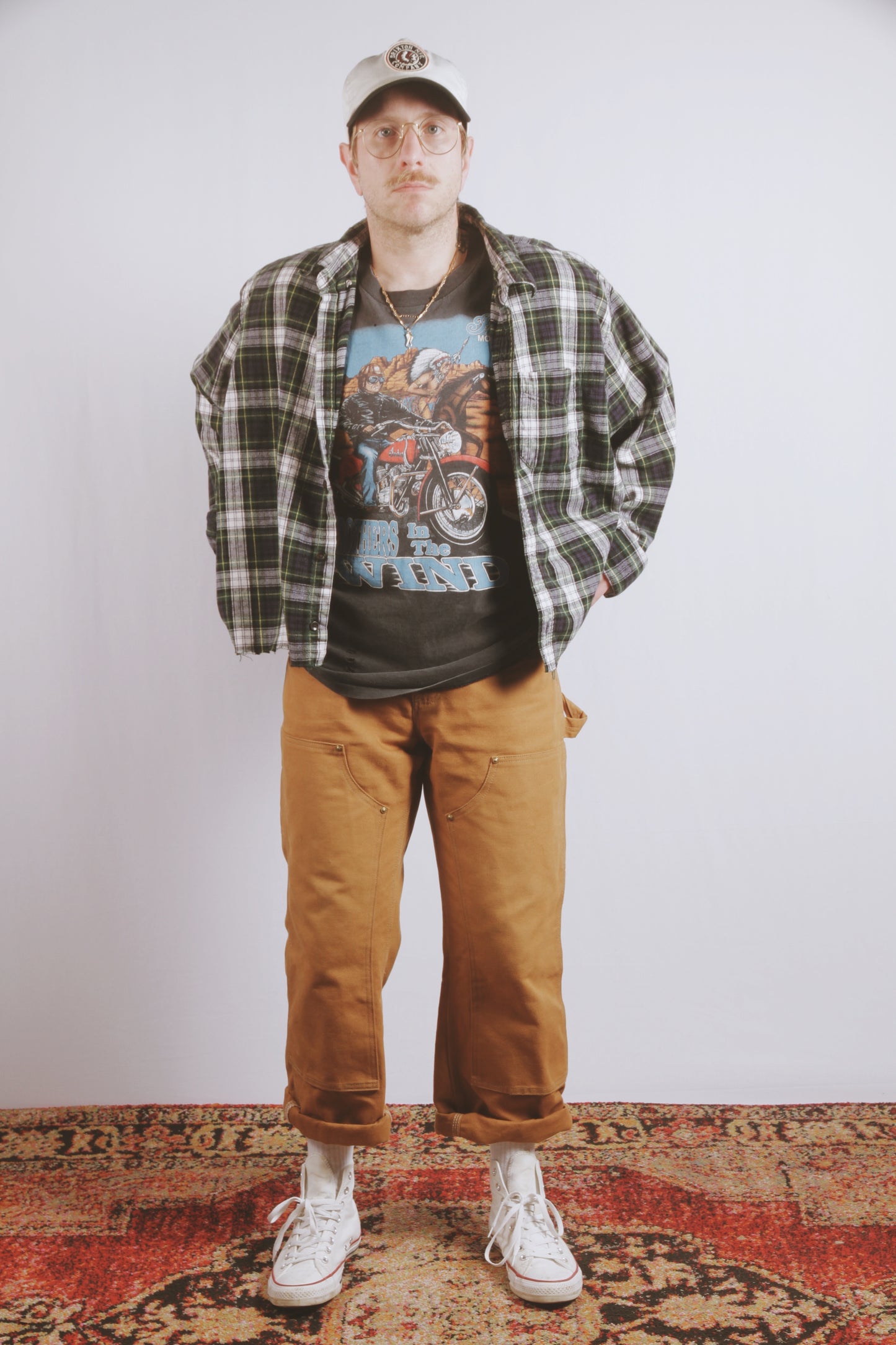 Vintage Indian Motorcycle Daytona Bike Week 1998 T-Shirt | Faded Black Large Biker Tee