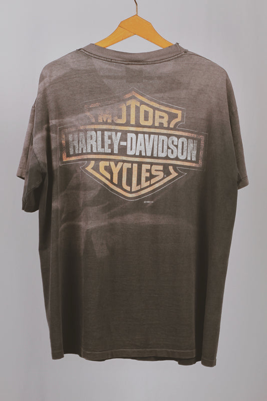 90s FADED HARLEY-DAVIDSON Hottest on the Road T-Shirt