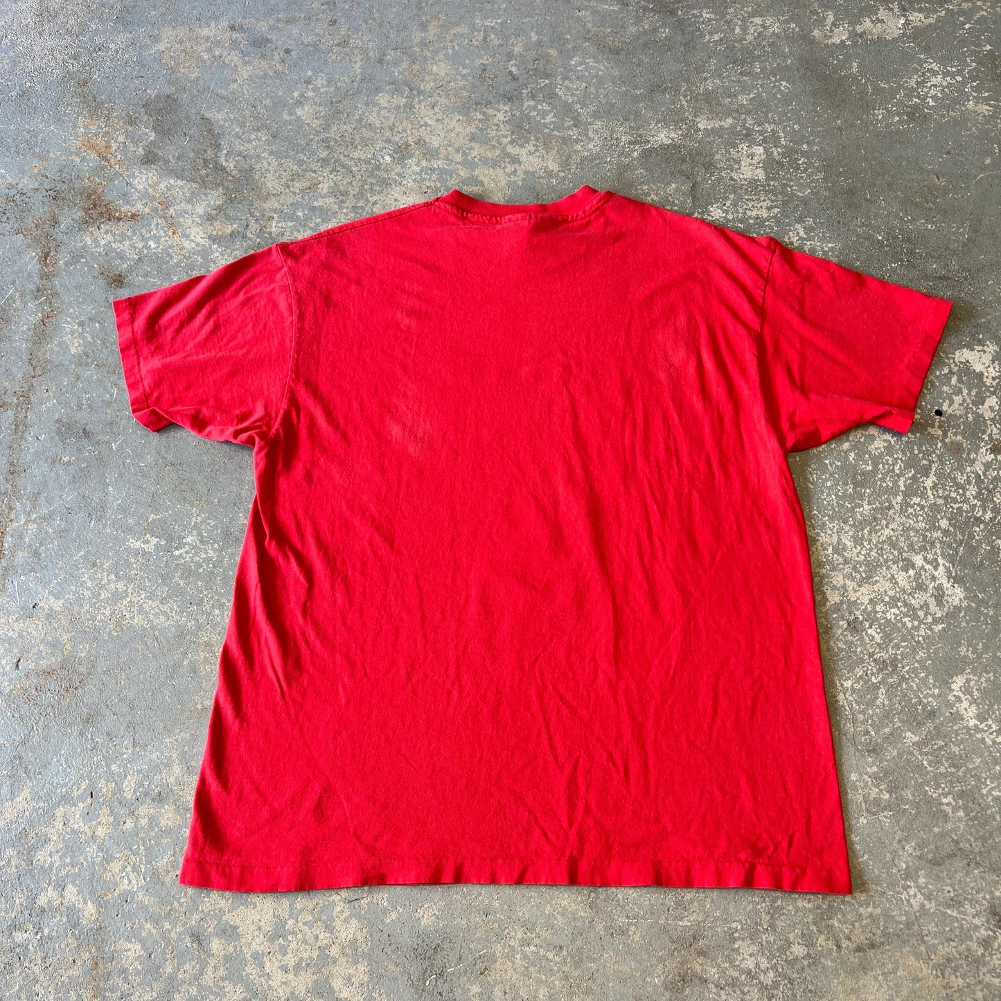 Vintage Ole Miss Rebels Football T-Shirt | XL Heavyweight Hanes Red College Tee