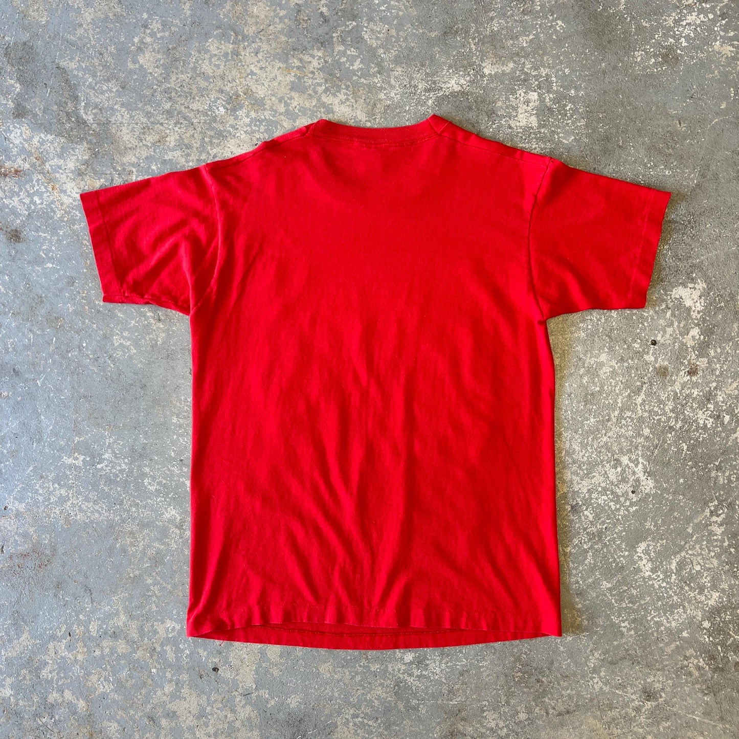 Vintage Detroit Red Wings T-Shirt: Large Red 100% Cotton Hockey Tee