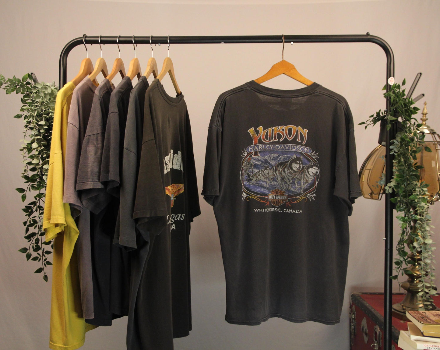 Rare Vintage Harley Davidson Yukon Shirt | Black Faded XL Tee