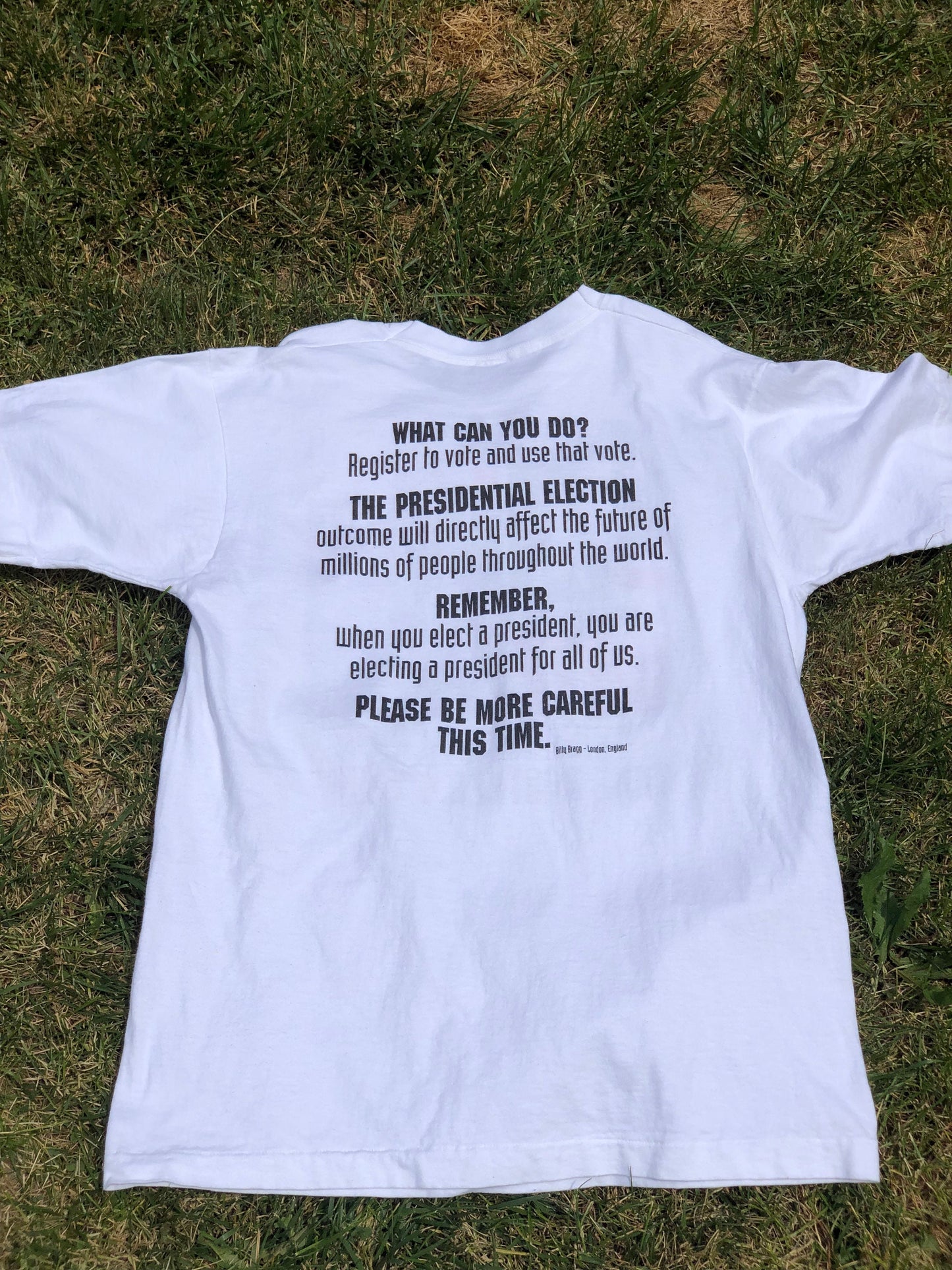 90s Vintage 1992 George W. H. Bush GLOBAL WARMING T-Shirt