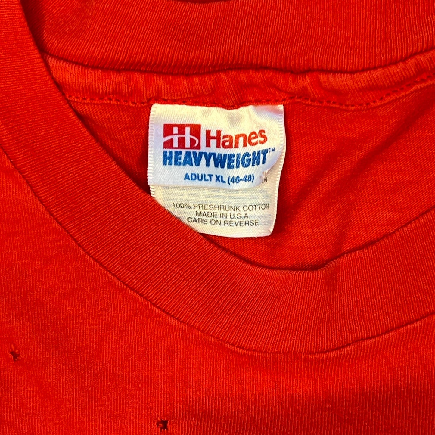 Vintage Ole Miss Rebels Football T-Shirt | XL Heavyweight Hanes Red College Tee