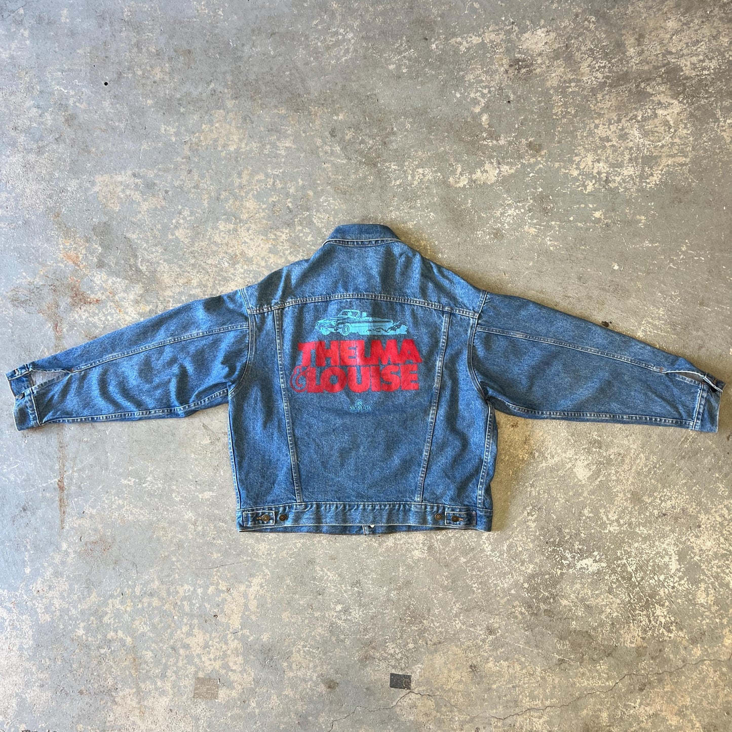 Vintage Thelma & Louise Denim Jacket | XL 90s Movie Jean Jacket Made in Canada